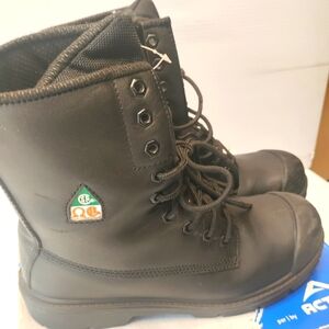 Husky work boots steel toes size 9 for men